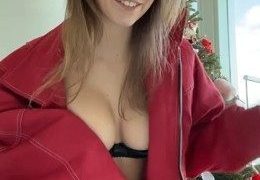 Anna Malygon AKA Maligoshik Black Lingerie Nipple Slip